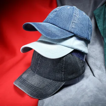 Unisex Cowboy Pălărie Toamna Casual Sanpback Pălării Pentru Bărbați Și Femei Sport În Aer Liber Denim Blugi Hip Hop En-Gros