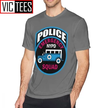 Mens Nypd Tricouri NYPD URGENȚĂ POLIȚIA ECHIPA T-Shirt Imprimat Tricou de Vara Supradimensionat Amuzant Bumbac Barbati Tricou