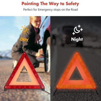 De urgență Triunghi de Avertizare Standard European ECE Ori de Siguranță Triunghi Reflectorizant de Avertizare Kit Semne de Siguranță a Traficului Rutier Semne