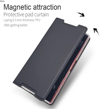 Caz de telefon pentru Sony Xperia Z5 Compact, Z5 Mini Flip Cover Telefon Caz Magnetic de adsorbție Super-subțire Mat Touch