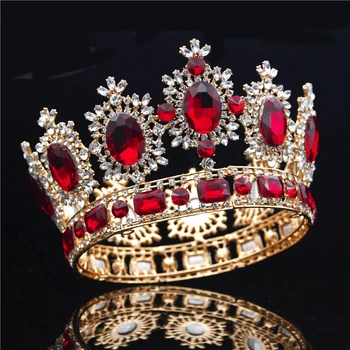 Nunta de cristal Coroanei de Mireasa Frizură Regina coroana, Diadema Diademe și Coroane Cap Bijuterii Concurs de Accesorii de Par