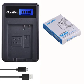 DuraPro EN-EL23 RO EL23 1850mAh 3.8 V Reîncărcabilă Li-ion Baterie + LCD USB Incarcator pentru Nikon COOLPIX P600 S810c P900 P610 Camera