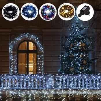 100M 20M 30M LED Lumini Șir Garland în aer liber rezistent la apa Zână de Iluminat, pentru pomul de Crăciun, Anul Nou, Petrecere, Nunta Decor