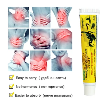 5pcs Sumifun Scorpion Unguent Analgezic Chineză Durere Scuti Crema de Reumatism Artrita Înapoi pe bază de Plante Musculare Freca Unguent