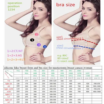San silicon Forme și Albastru Mastectomie Sutien 95C are Buzunar introduce Artificial, Fals Proteza de San Pad pentru Femei D3