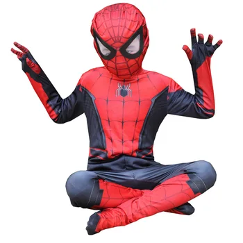 Cosplay Extraordinar Spider-boy Chilot Copii Eroii s-au Întors Siamezi Anime Cosplay, Costume și Măști