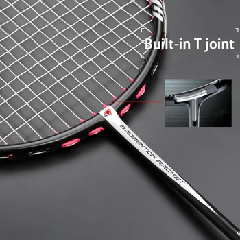 Profesionale Greutate de Lumină 6U 72g T700 Fibra de Carbon Rachete de Badminton Cu Siruri de caractere Saci 22-30BLS Viteza de Sport cu Racheta Pentru Adulti
