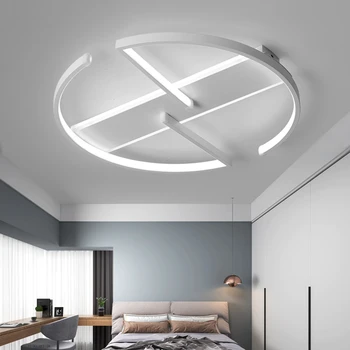 LICAN cu LED-uri Moderne Candelabru Tavan pentru camera de zi Dormitor decor Alb Luciu Avize Candelabre de Iluminat pentru acasă