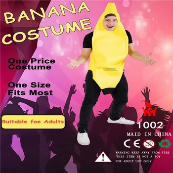 Petrecere De Carnaval Amuzant Alimente Cosplay Costum De Halloween Pentru Adult De Craciun De Familie Rochie Fancy Banana Haine De Sărbătoare Copii