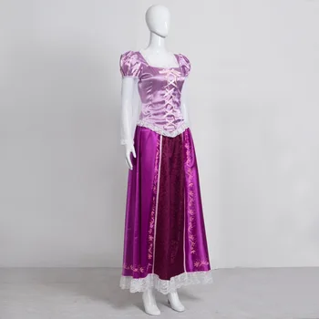 Adult Rapunzel Rochie Fancy Cosplay Costum Printesa de Basm Încurcat Personalizate orice dimensiune