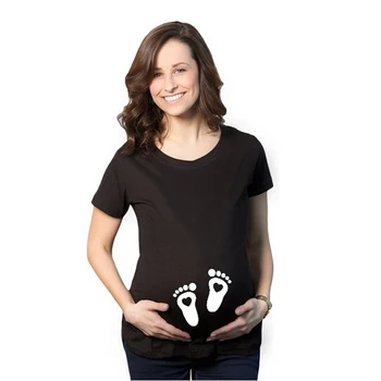 De Brand Nou pentru Femei Haine de Sarcina Copilul de Maternitate Tricou de Vara cu Maneci Scurte Gravide tricouri Amprenta de Imprimare