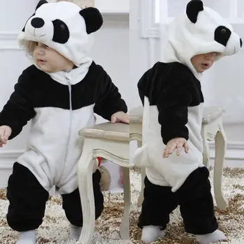 2020 de Moda pentru Copii Baieti Fete Ropmers Copii Cald Panda Animal Pijamale General Copilul se Ingroase Pijamale Copii Haine Jumpsuit0-3Y