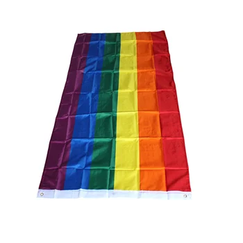 1buc Poliester de Mare Mândrie Steagul în aer liber Banner 60*90cm Poliester Steag Curcubeu Gay Pavilion Pentru Gradina Decor Acasă