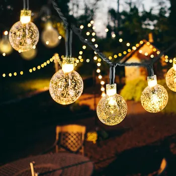 Șir LED Lumini de Basm Solare Ghirlande Grădină Petrecere de Nunta, Lumini de Crăciun Decor în aer liber