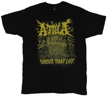 Attila Mens T-Shirt Despre Viața Electrificate Numele Drop Image