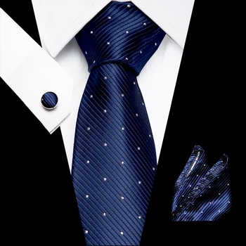 Nunta Lega de 7,5 cm Mătase Legături de Gât Pentru Bărbați Batistă Cuffink Cravată Albastră Și Roșie Cravata Mens Flomal Petrecere de Nunta Mens Clasic Legături