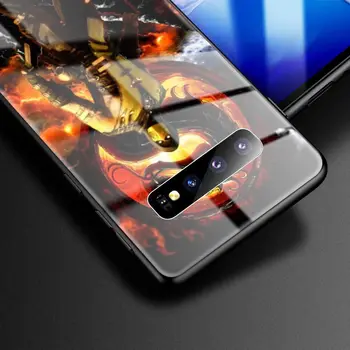 Caz de sticlă Pentru Xiaomi Redmi Nota 9 8 8T 7 Pro 9S K20 K30 Mi Poco X3 NFC 9T 10 Lite 10T Înapoi Capacul Telefonului Shell Joc Mortal Kombat