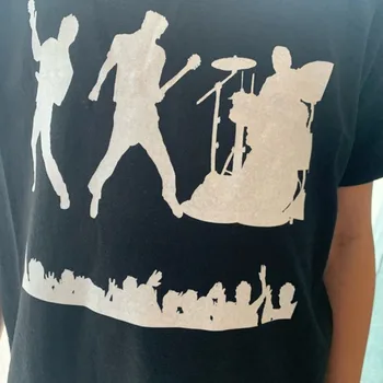 Rock Men ' s T-shirt Festivalul de Muzica de Imprimare Retro Rock Bumbac Unisex T-shirt cu Maneci Scurte Streetwear Boy Moda hip hop tricou