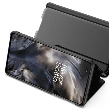 Stil de carte de Flip Caz Oglindă Pentru OnePlus Nord 5G Z 6 7T 7 Cazuri OnePlus6 Greu Capacul Telefonului Pentru OnePlus 8 Pro Caz Un Plus 6M