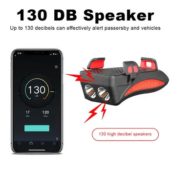 3 În 1 2000 ma Power Bank USB de Încărcare Telefon Mobil suport Suport Pentru IPhone LED Biciclete Lumina de Echitatie Biciclete Față de Lumină Difuzor