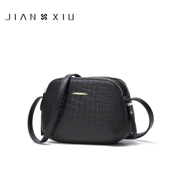 JIANXIU Brand Autentic Geanta din Piele de Crocodil Textura Femei Messenger Saci de Umăr, Crossbody Sac de Mici 2020 Newset Tote 2 Culori