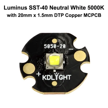 Luminus SST-40 N5 DD Neutru Alb 5000K Emițător LED-uri cu KDLITKER 16mm / 20mm DTP Cupru MCPCB