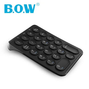 B. O. W 2.4 Ghz Wireless Number Pad, USB Multi-Funcție Mini Tastatura Numerică Tastatura pentru Laptop/ Desktop/ PC / Notebook
