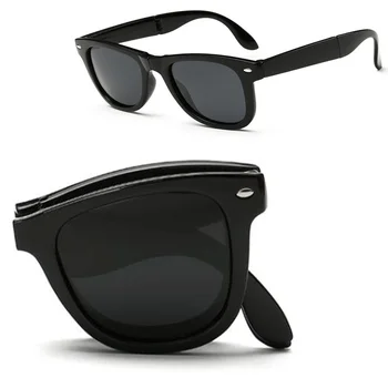 2017 moda pliere polarizat ochelari de soare de Lumină Portabile, Pliabil UV400 polaroid cumpărături de conducere în aer liber, designer de ochelari de soare