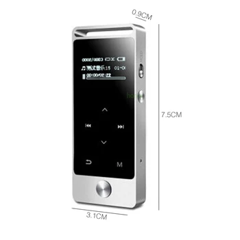 2018 Original Fierbinte de Vânzare de Metale Portabil MP3 Player, Ecran Mare Tactil Sunet Stereo de Muzică Vorbitor de E-book-Radio FM Înregistrare de sprijin