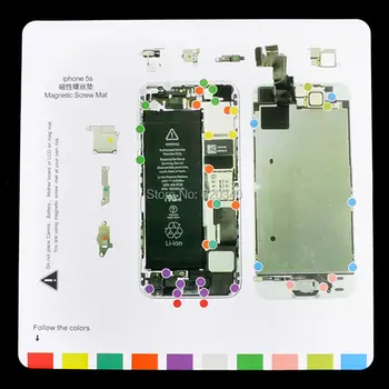 Profesionale Magnetic Șurub Mat Munca Pad pentru iPhone 6 de Deschidere Instrument de Reparații pentru iPhone 4 4S 5 5S 6 6S 6S Plus 5.5