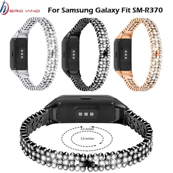 Înlocuirea din Oțel Inoxidabil Brățară Stras Pentru Samsung Galaxy Fit sm-R370 Curea de Ceas Pentru Ceasuri Brățară Ceas Trupa