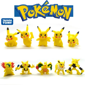 Tomy Pokemon Diferite Stiluri de 2-3cm Model de Colectie Pokemon Pikachu Figura Păpuși Jucării Copil Cadou de Ziua 24/48/72/96/120/144Pcs