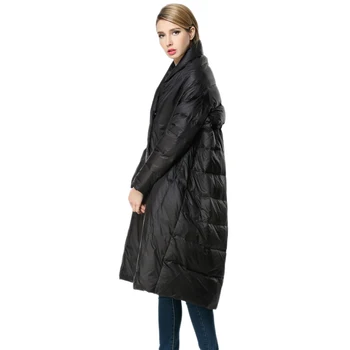 Europa de moda de înaltă calitate asimetrice de sex feminin cocon haina sacou lung jos jacheta femei colectia de iarna plus dimensiune sacouri