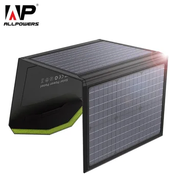 PUTERILE 60W Solar Panou Solar Pliabil Incarcator Dual USB 5V 18V DC Ieșire Impermeabil pentru Telefonul Mobil Camping Bărci