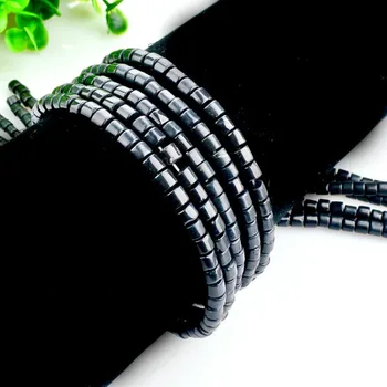Naturale Obsidian Cilindrice Liber Margele Margele Obsidian Utilizate în a Face Bijuterii DIY Colier Brățară Accesorii