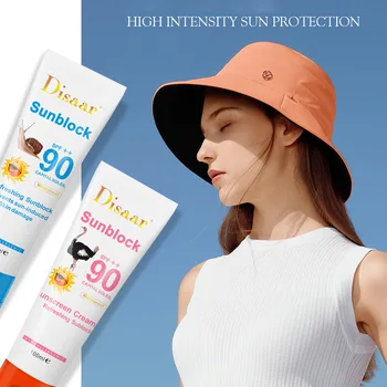 Facial Corpul melci de protecție Solară de Albire Crema de Soare Cremă de Protecție a Pielii Crema Anti-Imbatranire Ulei-control Hidratanta SPF 90 de Fata
