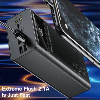 50000mAh Banca de Putere 4 Alimentare USB Afișaj de Încărcare Portabil Powerbank 50000 mAh Acumulator Extern Pentru iPhone Xiaomi Samsung Huawei