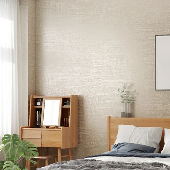 Modern, Tapet Texturat Alb Gri-Bej Culoare Solidă De Hârtie De Perete Camera De Zi Dormitor Decor Acasă