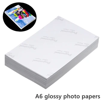100 Coli Glossy 4R 6 inch 4x6 Hârtie Foto Imagistica Consumabile de Imprimare Hârtie Fotografică Filmate de Culoare pentru Inkjet Printer Hârtie