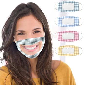 Vizibil gura acopere fata Surzi gura masca PET Transparent masca de Fata Anti-ceață PM2.5 Praf Masca De Ciclism Windproof