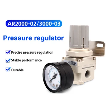 ZKCM AR2000-2 AR3000-3 Presiune de Aer Regulator de Presiune, Supapa de Reducere Cu Manometru