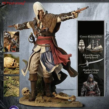 Jucaus sac Asasin Edward Kenway model figura Black Flag Assassin Joc colecții de acțiune Fierbinte figura mai Bune cadouri & pvc jucărie HF03