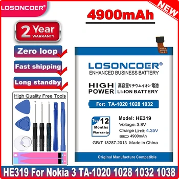 LOSONCOER 4900mAh Mobil de Înaltă Calitate Baterie HE319 Pentru Nokia 3 Nokia3 TA-1020 1028 1032 1038 Bateriile Litiu-Polimer