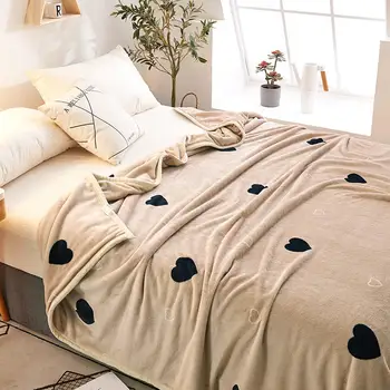 De înaltă Densitate Îngroșa pluș cuvertură de pat pătură acoperă patul de iarna Super Moale Flanel Pătură de canapea