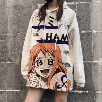 NiceMix Harajuku hoodies femei plus catifea cu mâneci lungi cupluri topuri 2020 haine coreene o-gât supradimensionate student sweatershirt