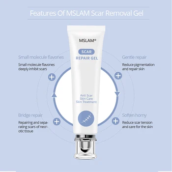 MSLAM Cicatricial de Reparare Gel de Îndepărtare Cicatrice Acnee Crema tratament de Mărci Pentru Fata Corp Pigmentarea Pielii Corector