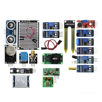 16pcs/lot Modulului Senzorului de Bord Set Kit Pentru Arduino Kit Diy Raspberry Pi 4 B/3B+ 16 Tipuri De Ploaie/sol/Senzor de temperatură