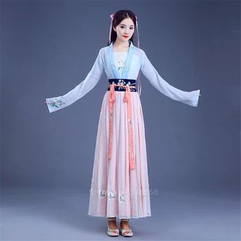 Chineză Tradițională De Anul Nou Hanfu Femei Zână Rochie De Dans Popular Broderie Petrecere De Performanță Etapă Printesa Costume Vechi