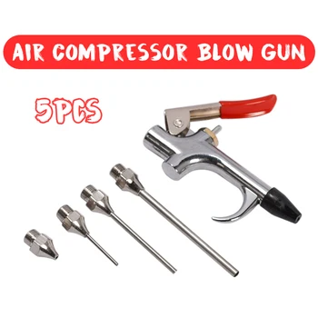 5pcs/set Compresor de Aer Sufla Gun Metal Instrument Npt Aer Admisie Kit Spray Suflantă Gonflabile Ac de Curățare Tool Kit Accesorii