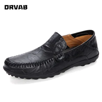 Dimensiunea 39-47 Mocasini Barbati Pantofi de Designer, Pantofi de Lux pentru Barbati din Piele de Șarpe de Încălțăminte Aluneca pe Barbati Pantofi Casual Non-alunecare